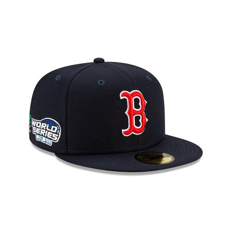 MLB Boston Red Sox State Flower 59Fifty Fitted (WNK5016) - Blue New Era Caps